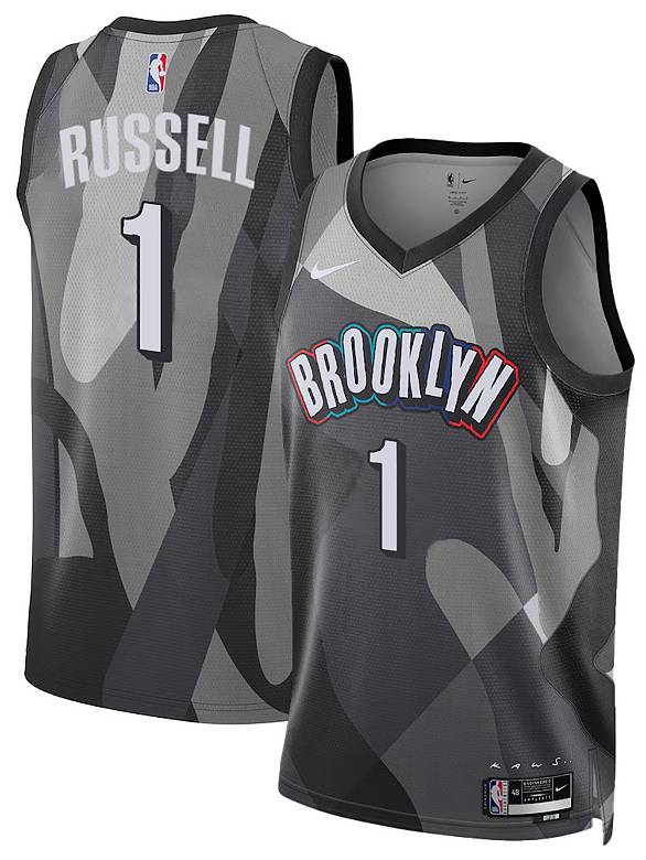 Nike Adult 2024-25 City Edition Brooklyn Nets D'Angelo Russell #1