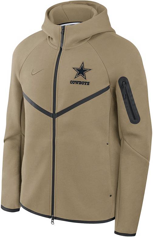 Nike Men's Dallas Cowboys Olive Tech Fleece Full-Zip Windrunner
