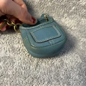 Coach | Bags | Vintage Coach Mini Ergo Teal Key Fob Keychain Purse