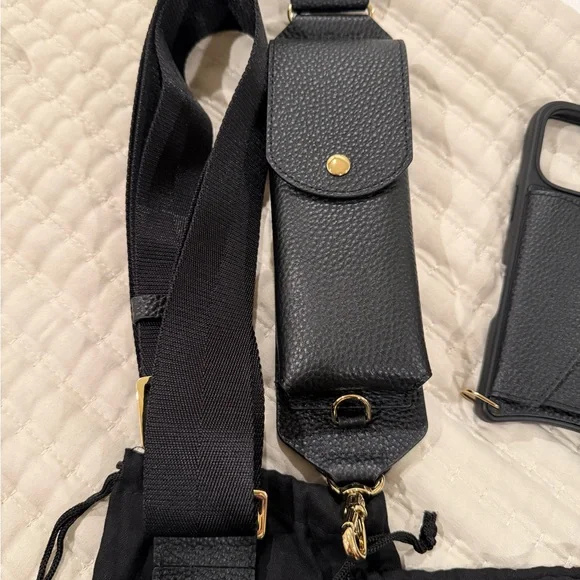 Bandolier Black Gold iPhone 16 Pro - Case and Strap Set lot