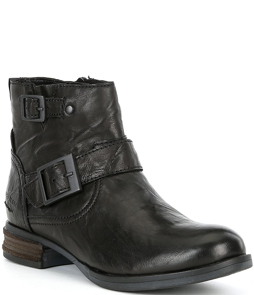 Josef Seibel Sanja 16 Buckle Leather Booties | Dillard's