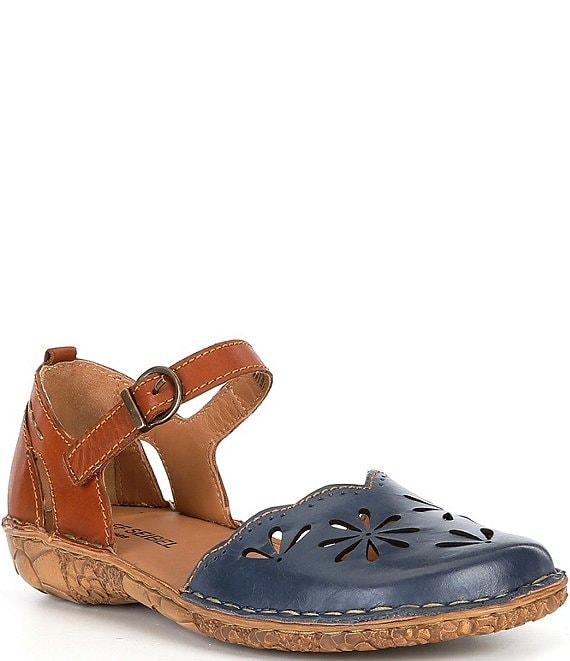 Josef Seibel Rosalie 04 Perforated Leather Mary Jane Flats | Dillard's