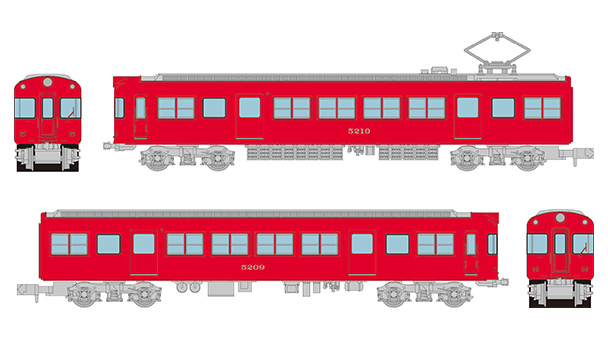 名古屋鉄道5200系2両セットB｜製品をさがす｜ジオコレ
