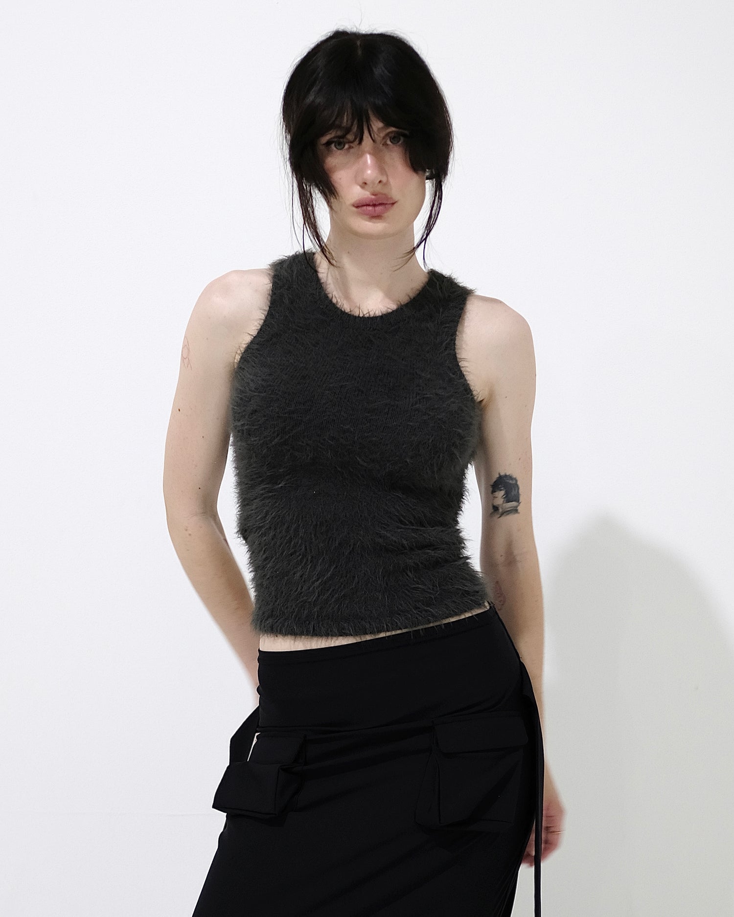 dichhenderson Fluffy summer knit tank