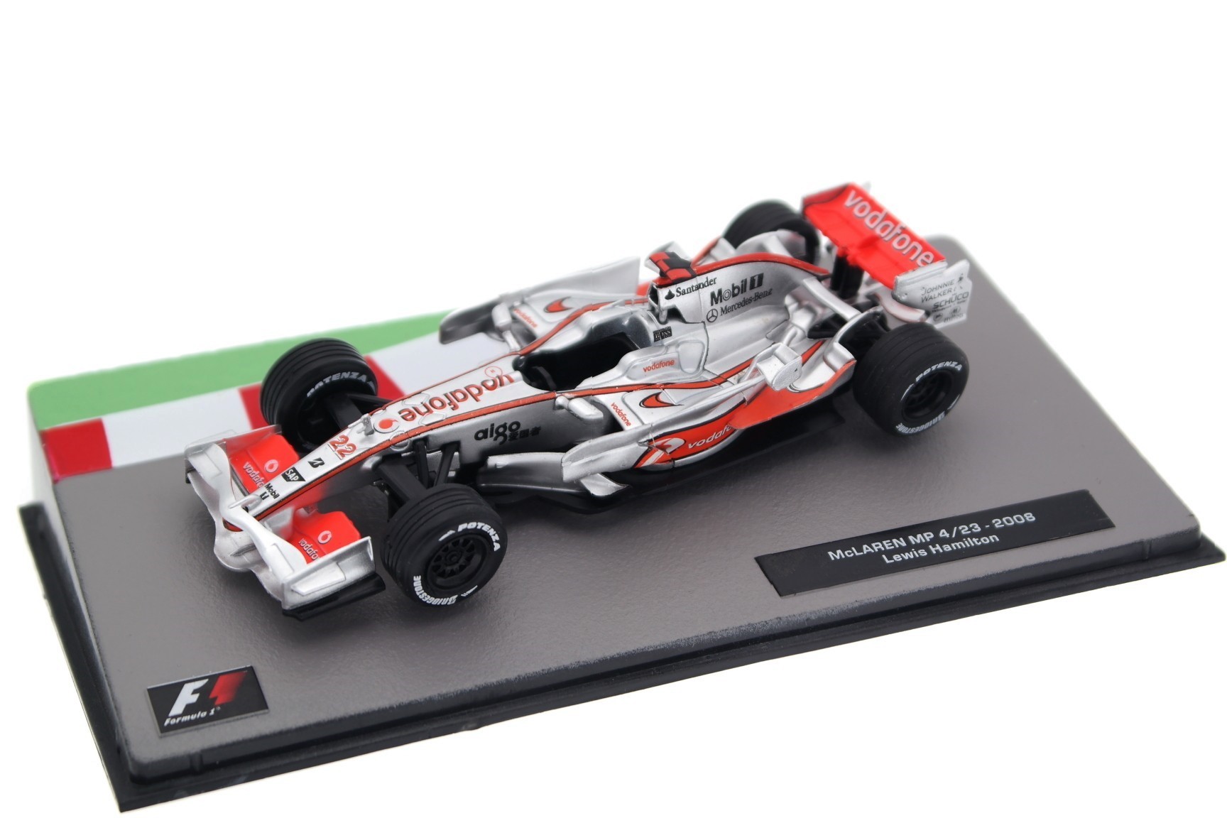 A collectible scale model McLaren MP4/23 from Altaya F1