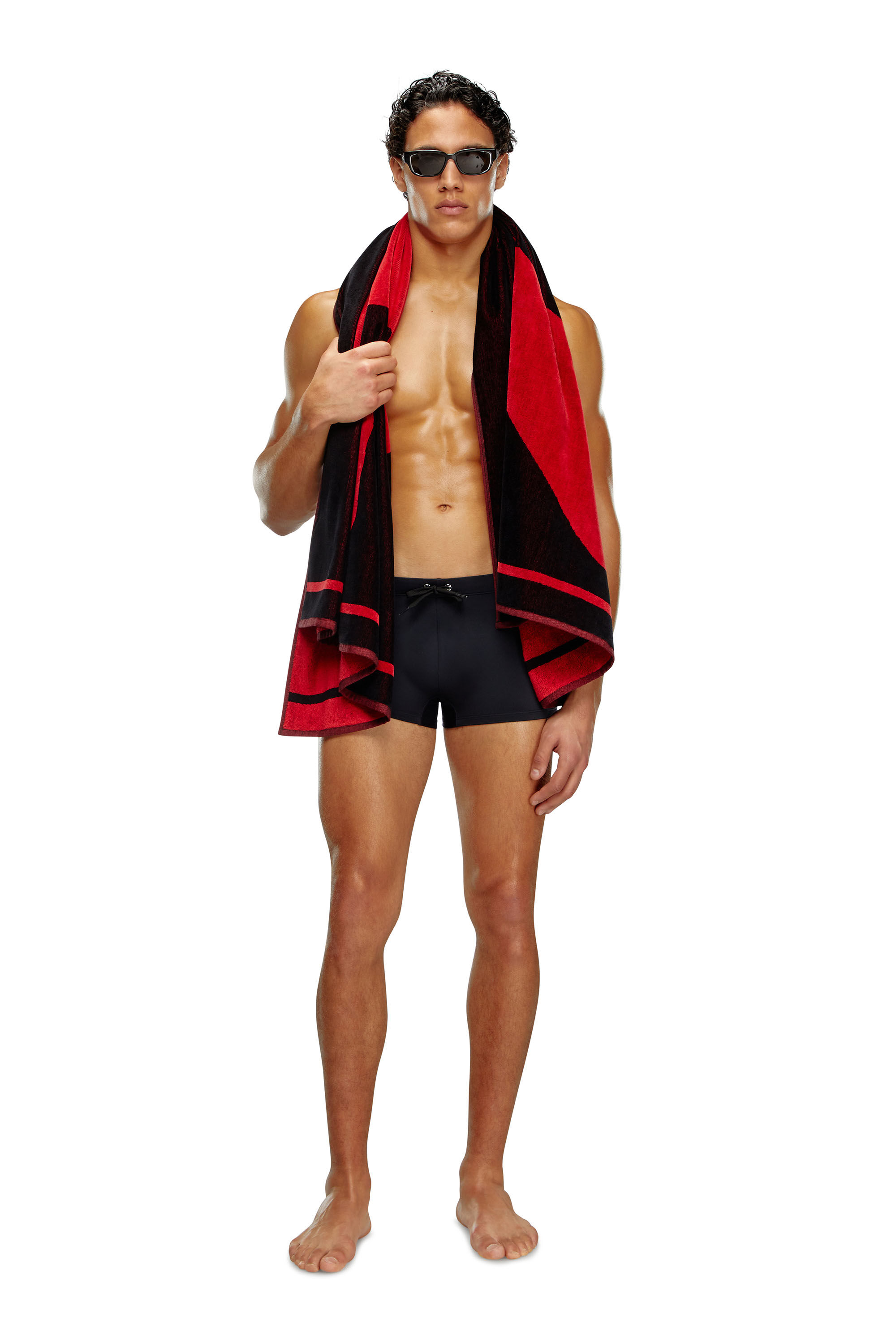 BMBX-BRAD Man: Swim boxer briefs with back logo print | Diesel