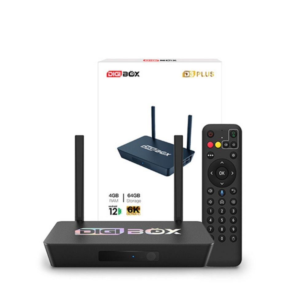 DIGIBOX D3 Plus | 6K, AI Audio, and Nippon TV Compatible TV Box