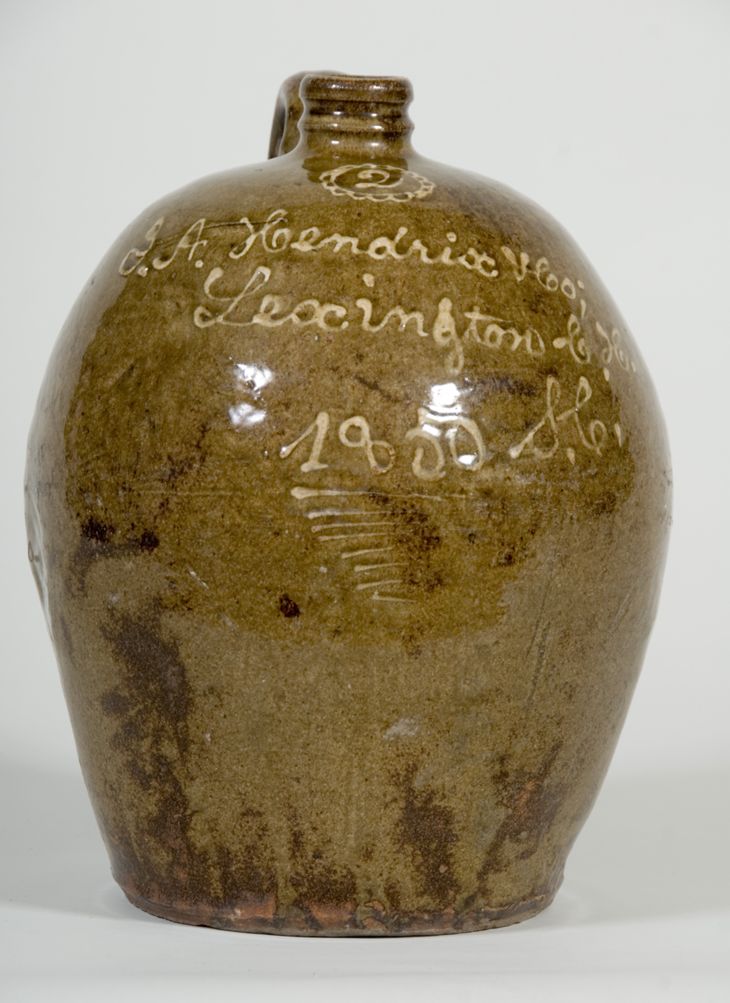 Storage Jar, c. 1850 Alkaline-glazed stoneware with kaolin slip