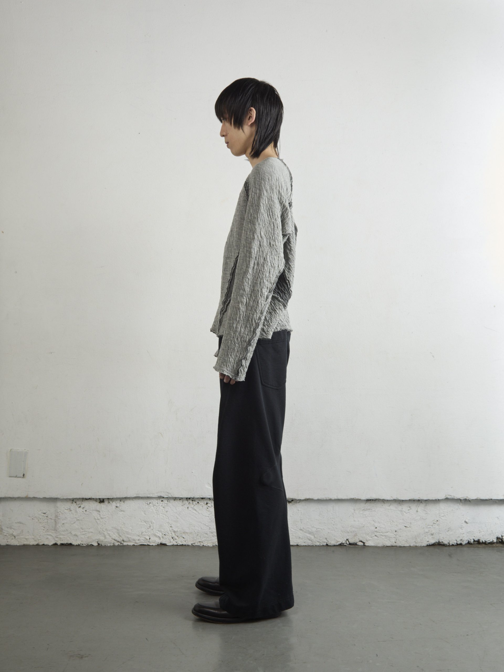 NVRFRGT / PANELED LONG SLEEVE T SHIRT – Light Grey | disarm | no