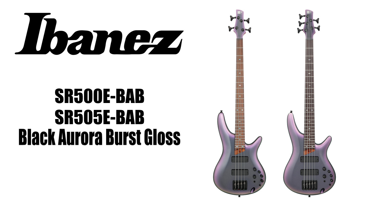 IbanezからベースのSRシリーズ定番モデルの新フィニッシュが発売