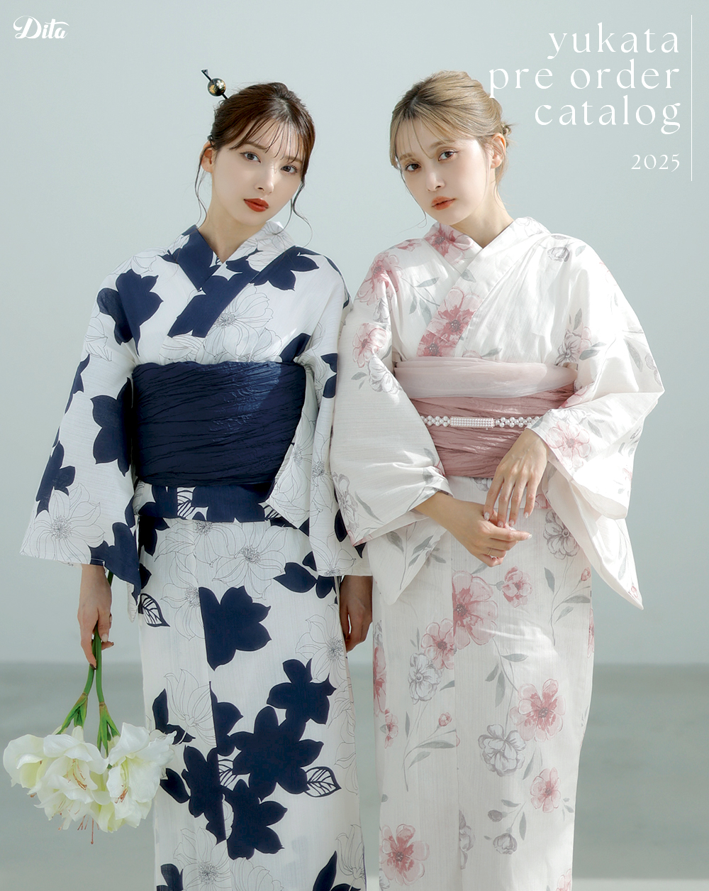 dita 朱鷺色の幻想牡丹 ピンク 浴衣 女性浴衣通販 専門店 Dita