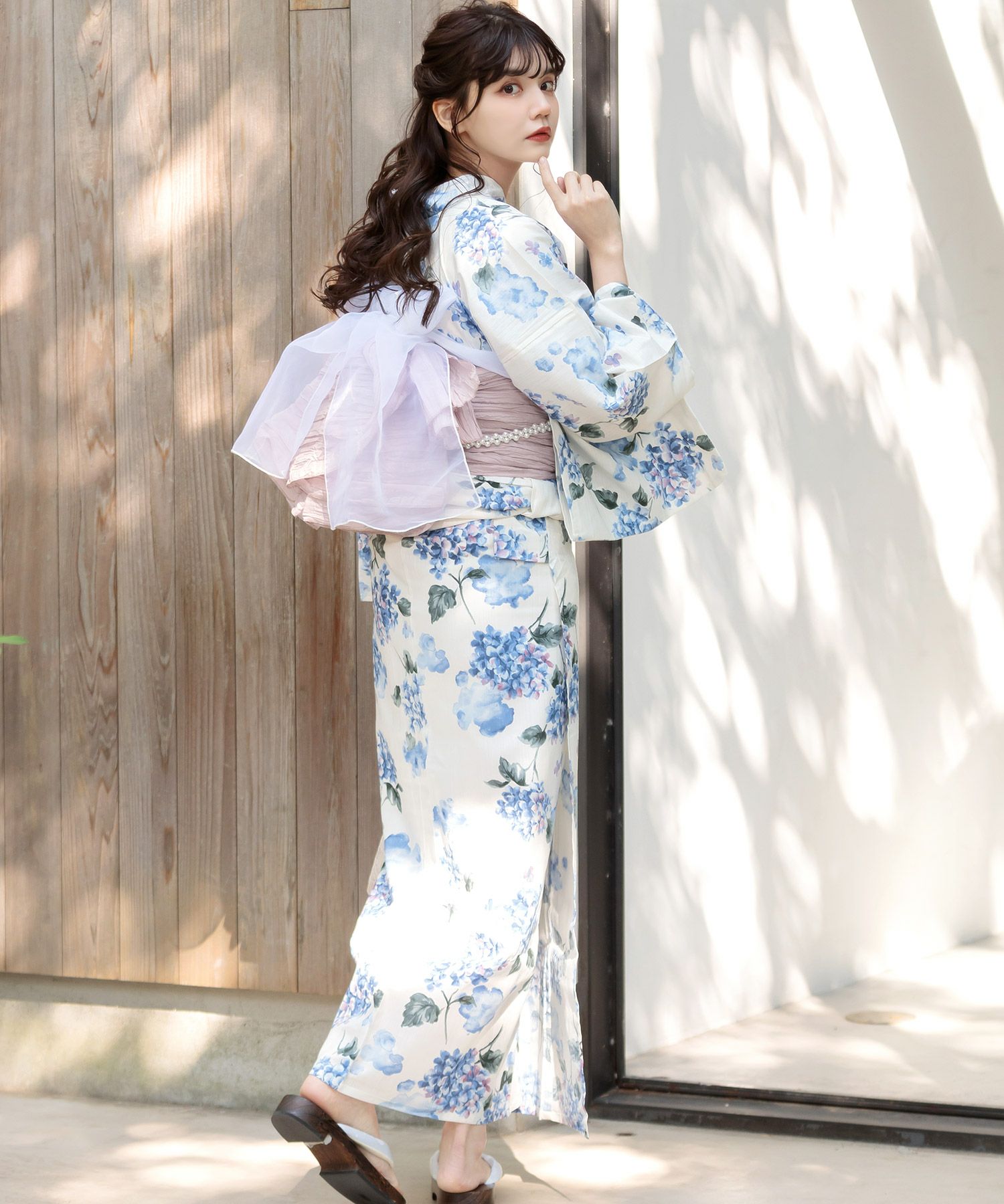 紫陽花 浴衣 水色 ANDANTE Dita 紫陽花 浴衣 水色 ANDANTE Dita