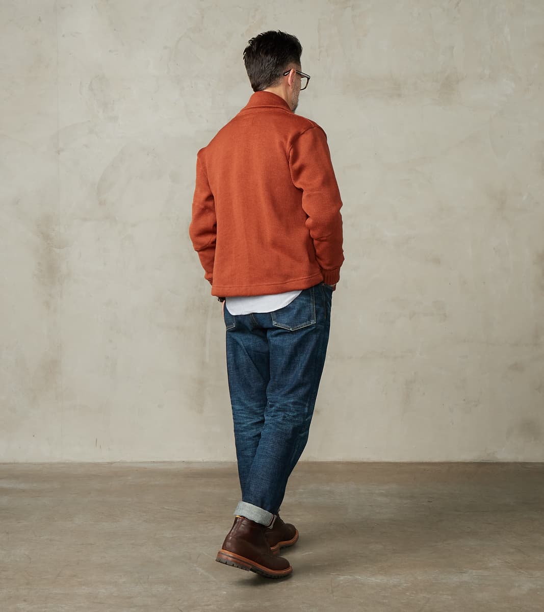Dehen 1920 x DR Shawl Cardigan - Burnt Orange – Division Road, Inc.