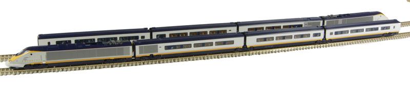 Kato 10-327 Class 373 Eurostar 8 Car Train Pack - Hattons