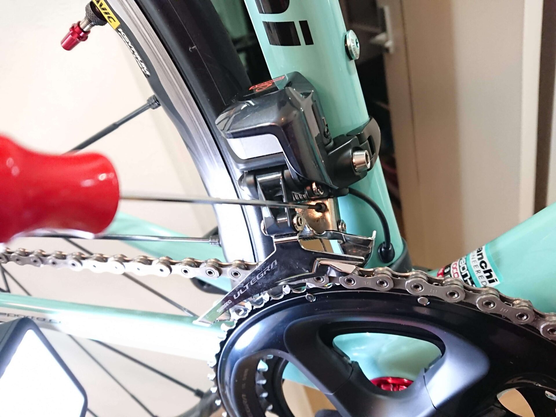 アルテグラDI2 自分で取付 その3【R8050】-DIYでロードバイク