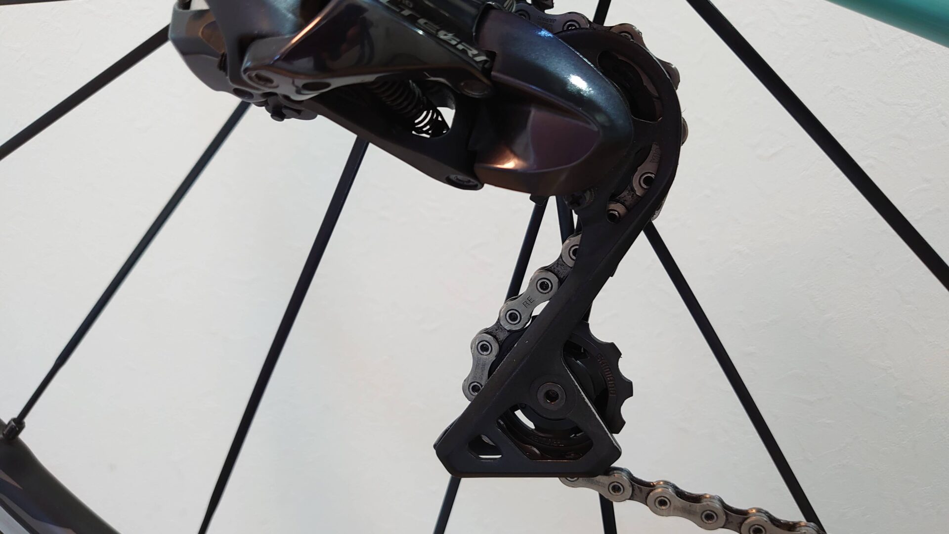 美品シマノ RD-R9100 11s リアディレイラー KCNC プーリー換装