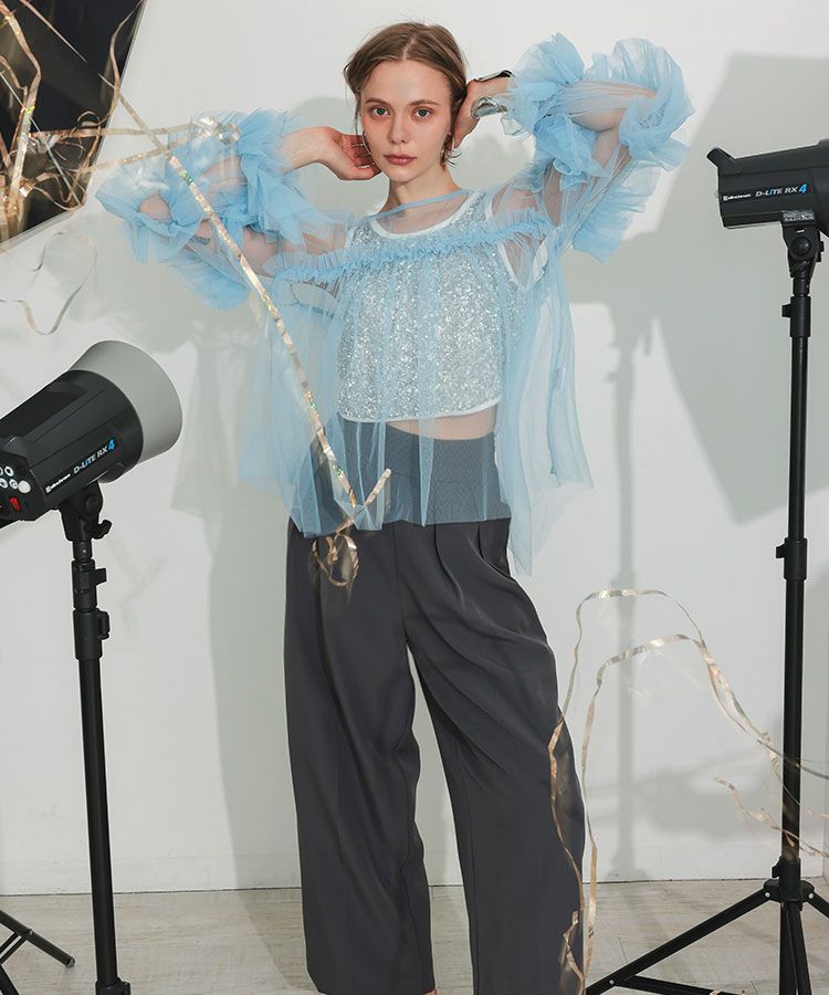 decorative tulle tops