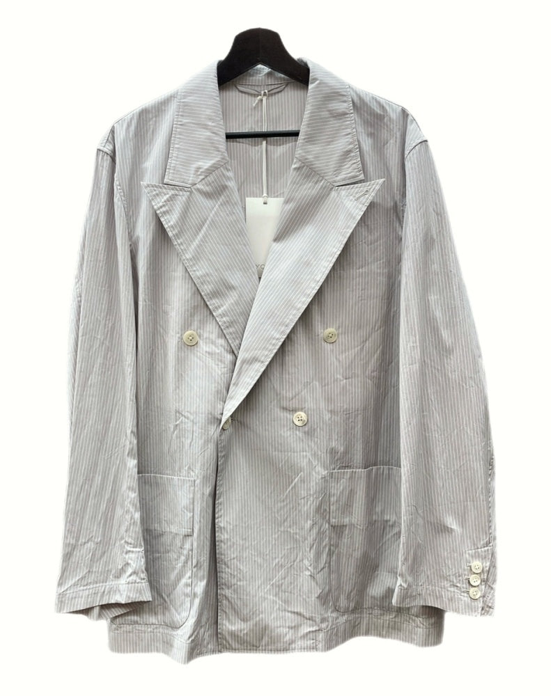 ヨーク YOKE 22SS STRIPE DOUBLE BRESTED SHIRT JACKET ストライプ