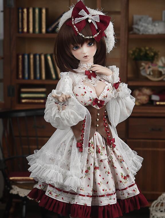 strawberry dress 60cmGirl(SD13,DD)（DD・SD13 Girl）｜DOLK（ドルク）