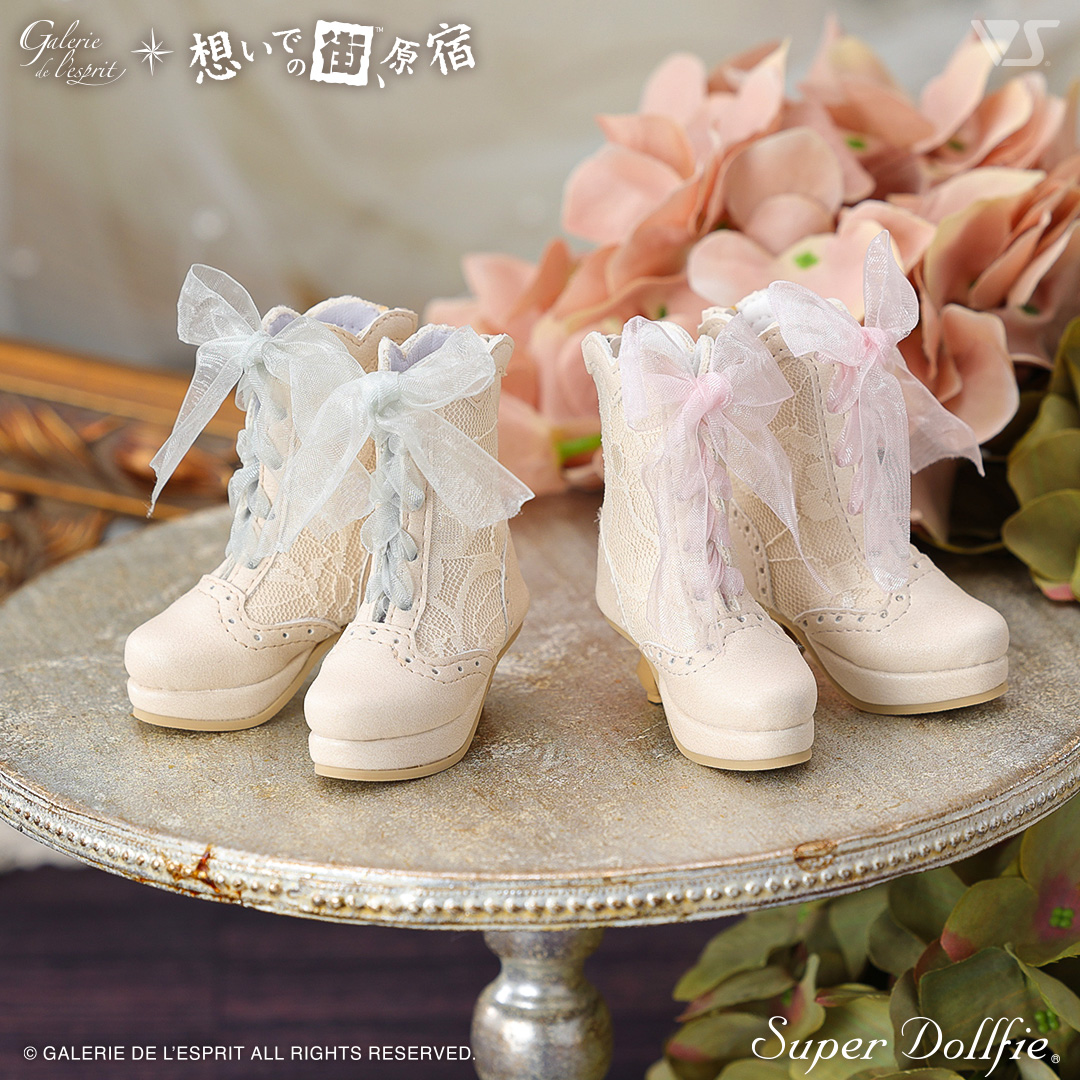 Organza Lace-up Boots / mini | ボークス公式 ドルフィーオンラインストア