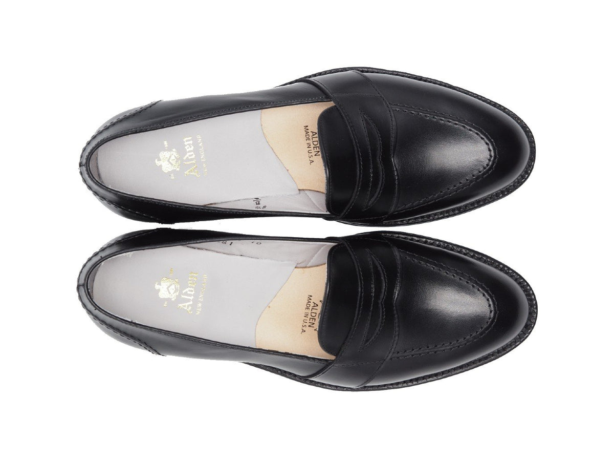 Full Strap Slip-On Black Calf – Double Monk