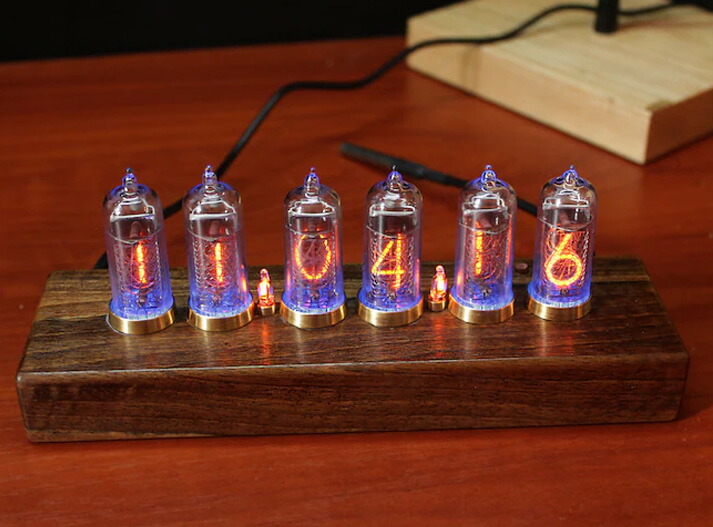 ニキシー管時計 ニキシー管置時計 IN14 on 6 lamps DoriRobo – 株式