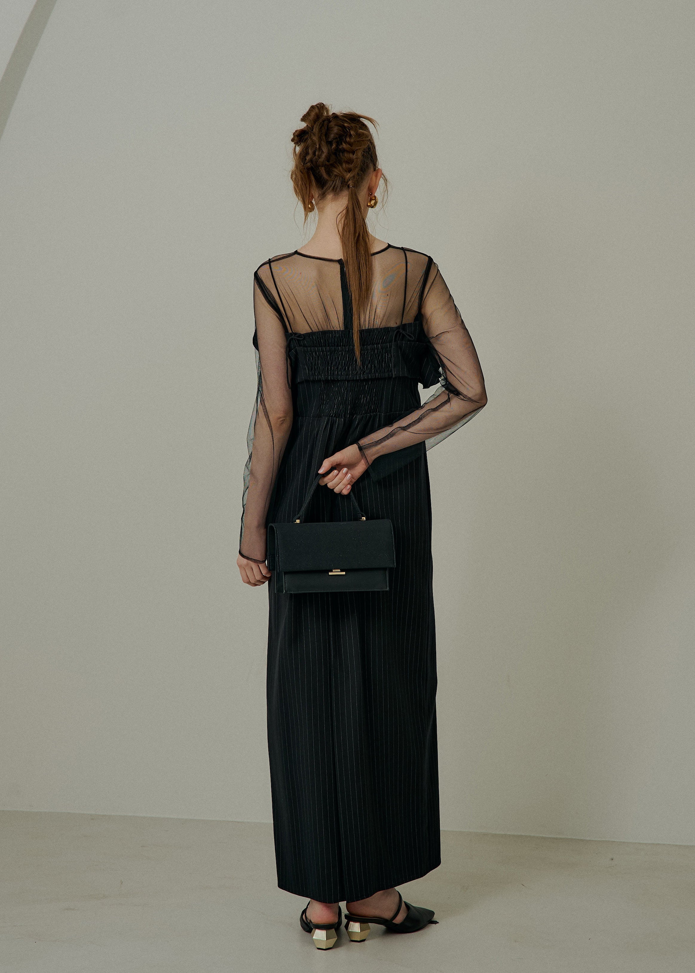 Wavy frill bustier stripe dressのドレス|Dorry Doll / LE'RURE
