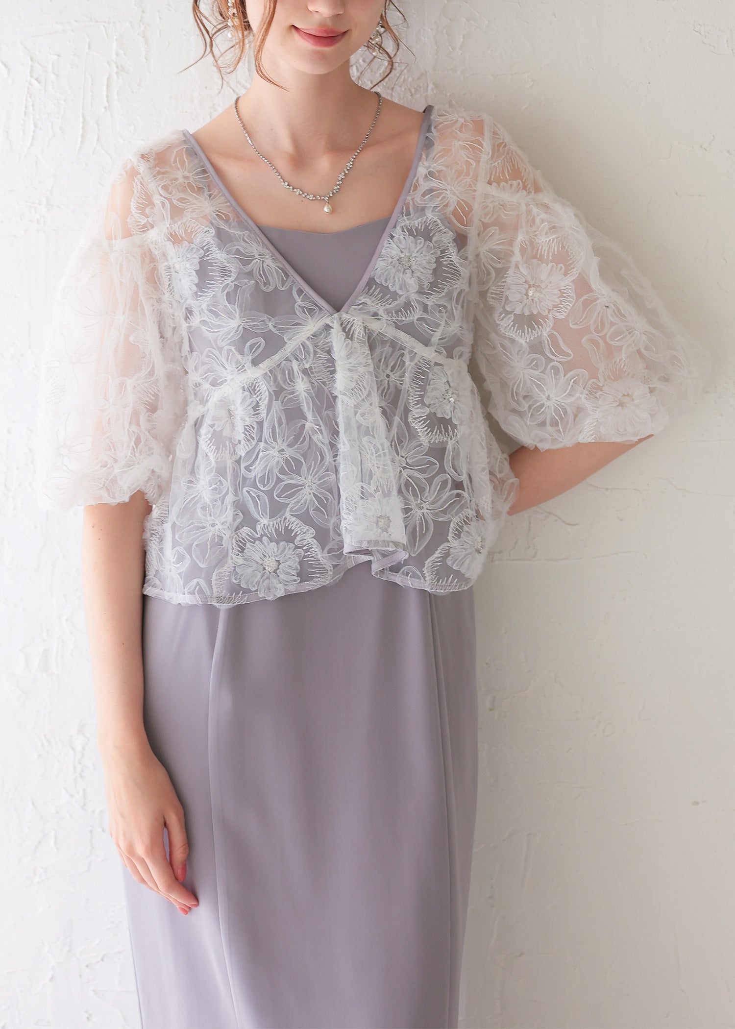 フラッフィーフラワーセットドレス｜DorryDoll