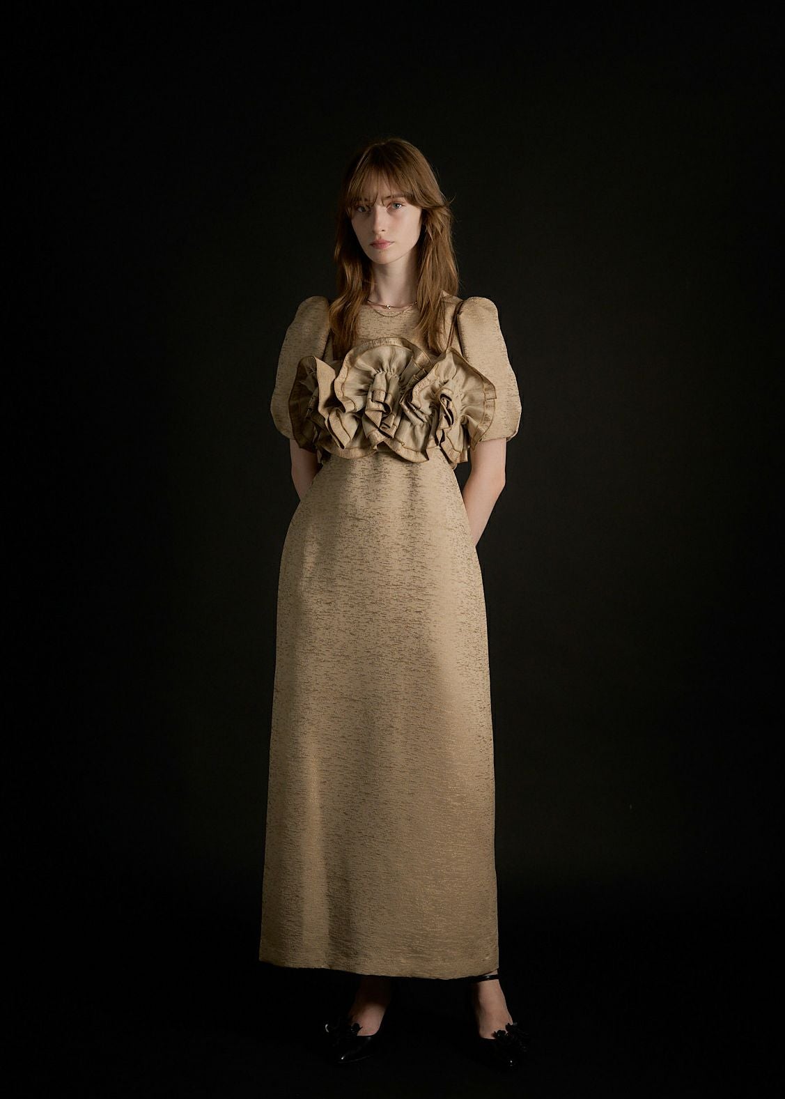 Wavy frill bustier jacquard dressのドレス|Dorry Doll / LE'RURE