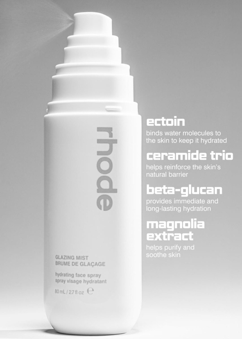 現貨+預購｜最新❄️Rhode glazing mist 水潤保濕噴霧🧊 | 蝦皮購物