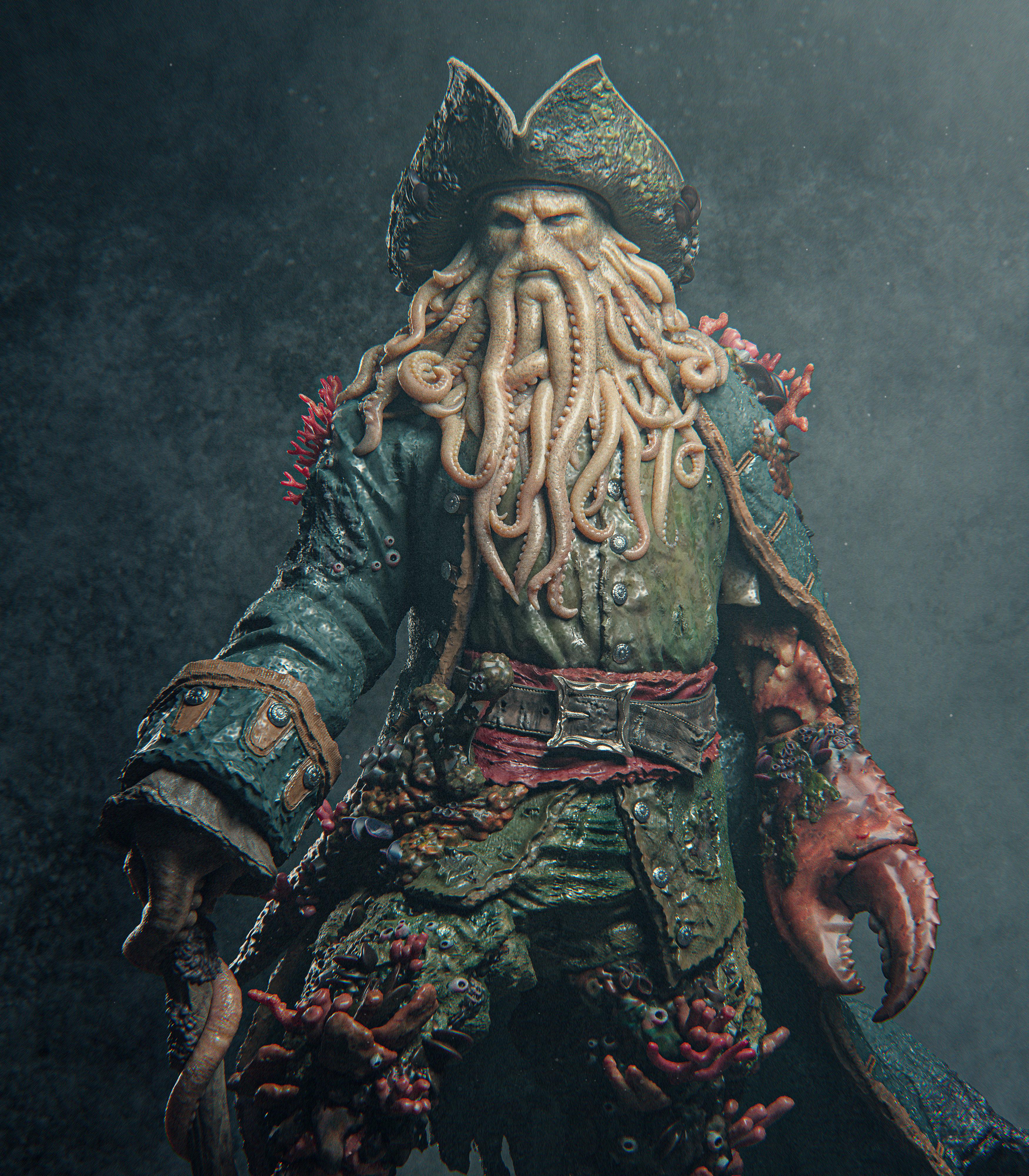 Davy Jones - Pirates of the Caribbean - 1:6, 1:9 Scale Figures