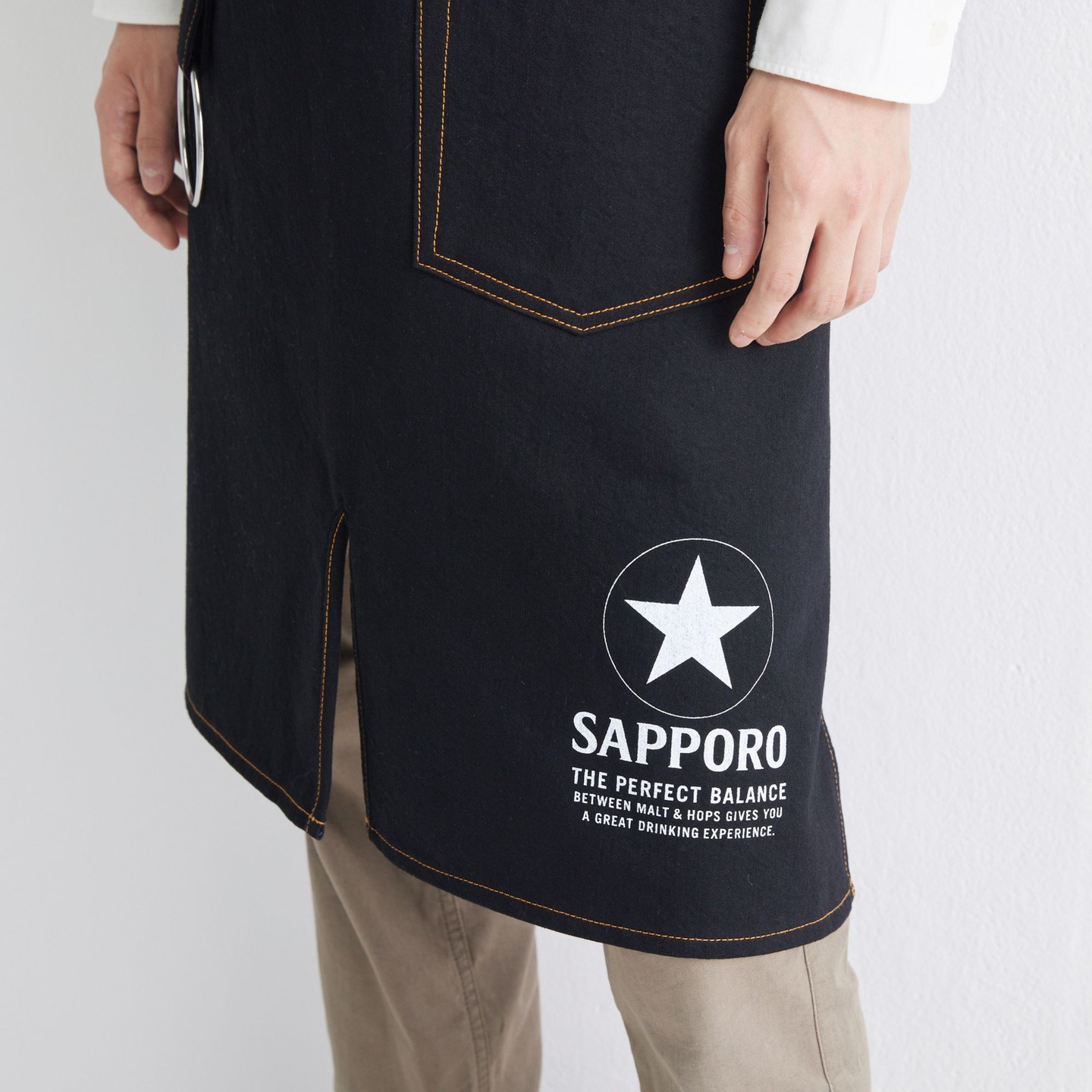 黒ラベル THE SHOP / Malt & Hops Series デニムエプロンBlack