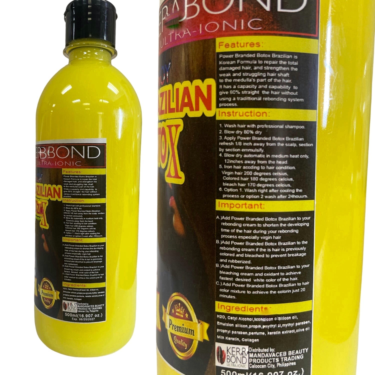 KER A BOND Ultra-Ionic Pinoy Brazilian Hair Botx ,500ml – D Nelson