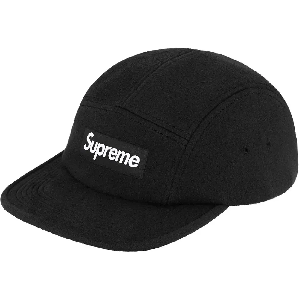 Boné Supreme Wool Camp Cap Black - Droper