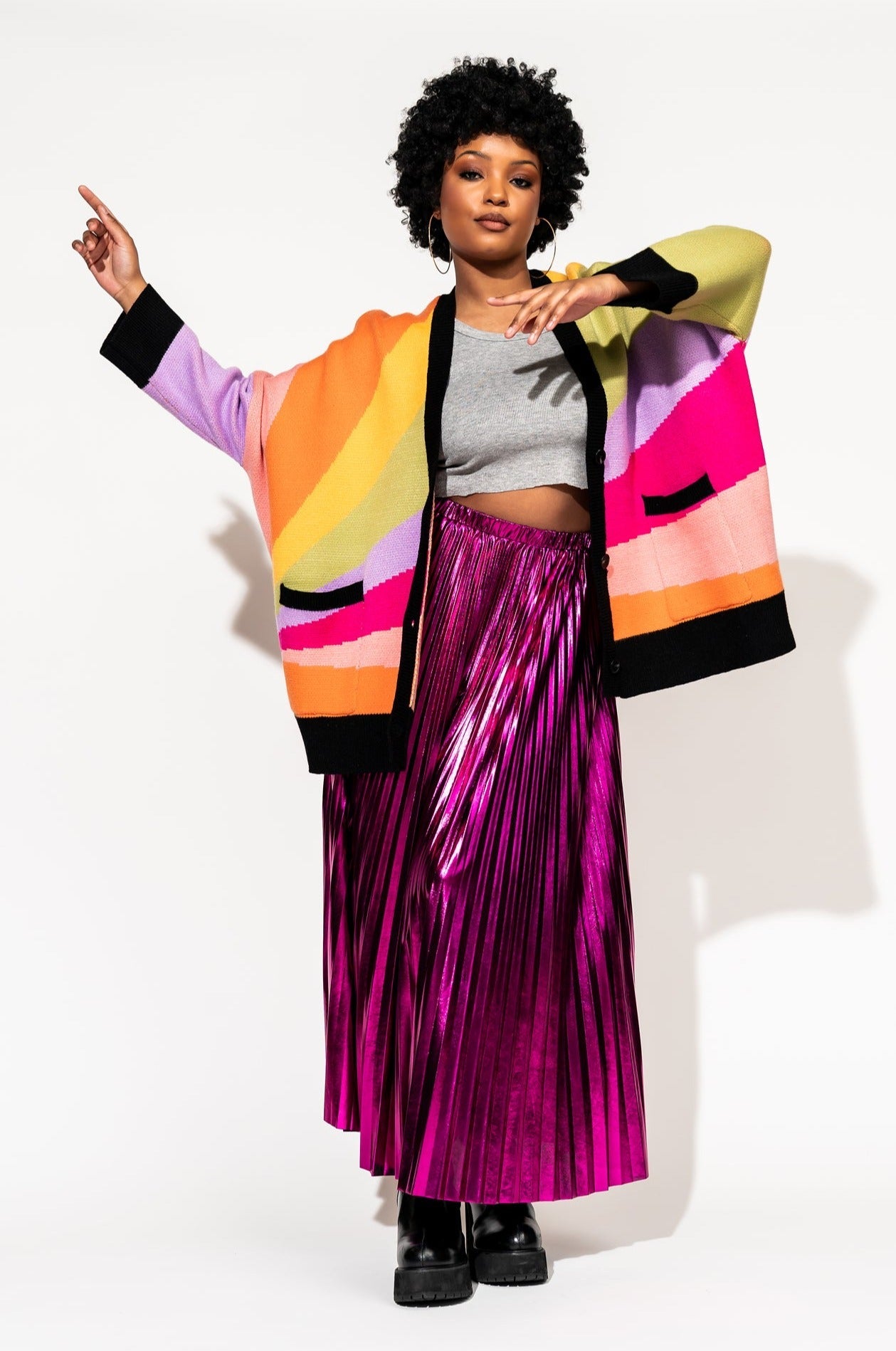 Love Drunk Rainbow Oversized Cardigan – Dressed in Lala