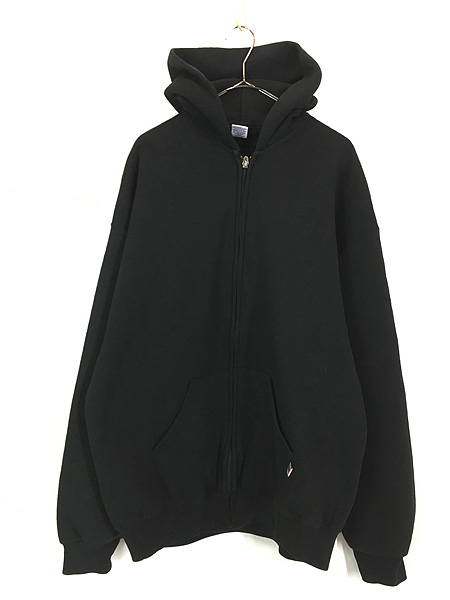 Russell Athletic 希少 ブラック ジップパーカー 00s RUSSELL ATHLETIC