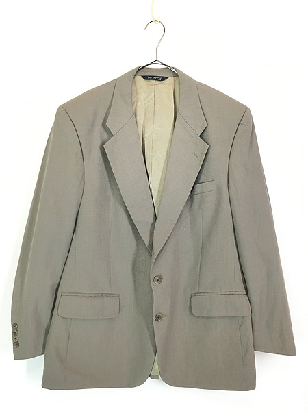 古着 80s USA製 Burberrys 上質 ピュア ウール テーラード ジャケット