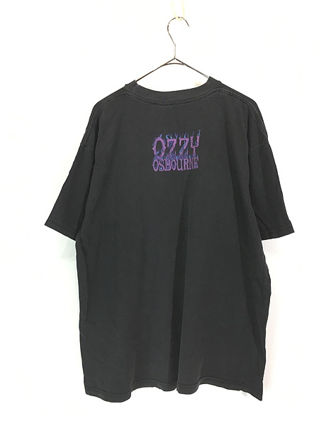 古着 00s Ozzy Osbourne フォト ブルー ファイヤー ヘヴィ メタル