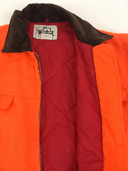 古着 70s WoolRich レスキュー オレンジ パデッド ハンティング