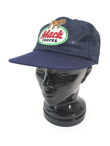 雑貨 古着 80s USA製 Mack Trucks ワンポイント ワッペン トラック