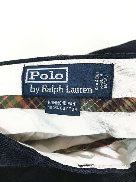 古着 Polo Ralph Lauren 「HAMMOND PANTS」 細畝 コーデュロイ タック