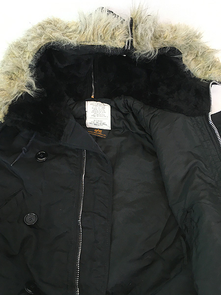 古着 80s USA製 ALPHA INDUSTRIES N-2B 6278F ファー フード