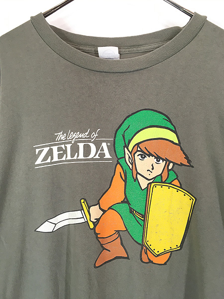 古着 00s Nintendo 任天堂 ZELDA ゼルダの伝説 TV ゲーム 逆輸入 T