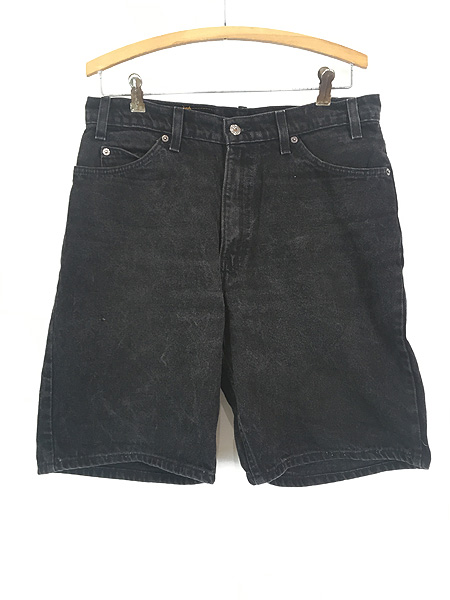 古着 90s USA製 Levi's 560 「00 レングス」 ブラック デニム ショーツ