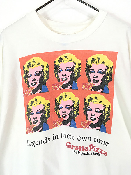 古着 90s USA製 Grotto Pizza 「Marilyn Monroe」 マリリン モンロー