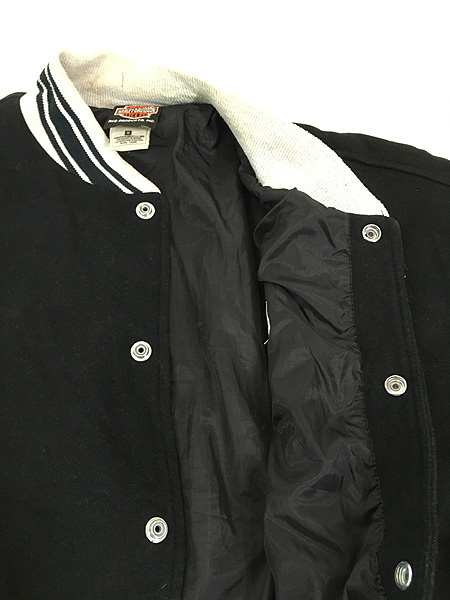 古着 90s HARLEY DAVIDSON バー&シールド 刺しゅう スウェット
