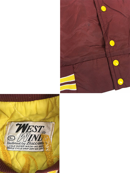 古着 80s NFL Washington Redskins レッドスキンズ 光沢 サテン