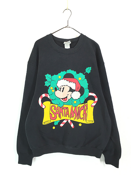 古着 90s Disney ミッキー サンタ クリスマス コスチューム スウェット