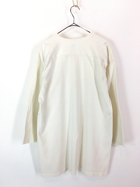 古着 80s USA製 Russell 無地 ソリッド ホワイト コットン