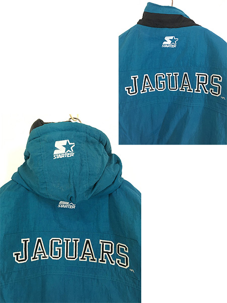 古着 90s STARTER NFL Jacksonville Jaguars ジャガーズ 2way パデット